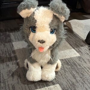 Adorable Gray and White Interactive  Toy